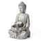 Glitzhome® Zen-Style LED Meditating Buddha Outdoor Fountain
